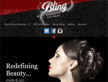 Tablet Screenshot of blingsalon.com